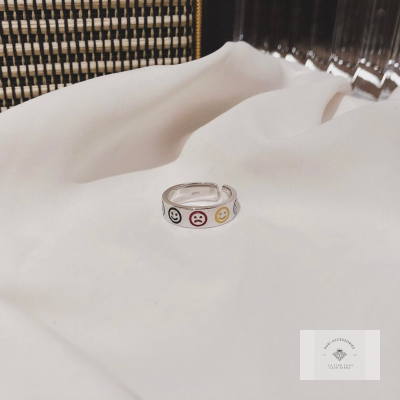 Nhẫn bạc SOFF CLUB S925 – Nhẫn mặt cười icon sắc màu