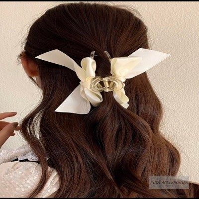 kẹp tóc hình nơ đơn giản thời trang kiểu Hàn thanh lịch cho nữ