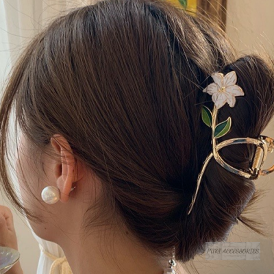 Kẹp Tóc Dạng Kẹp Màu Trắng Dành Cho Nữ