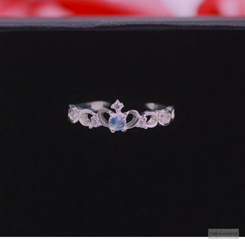 Nhẫn vương miện đá mặt trăng tròn