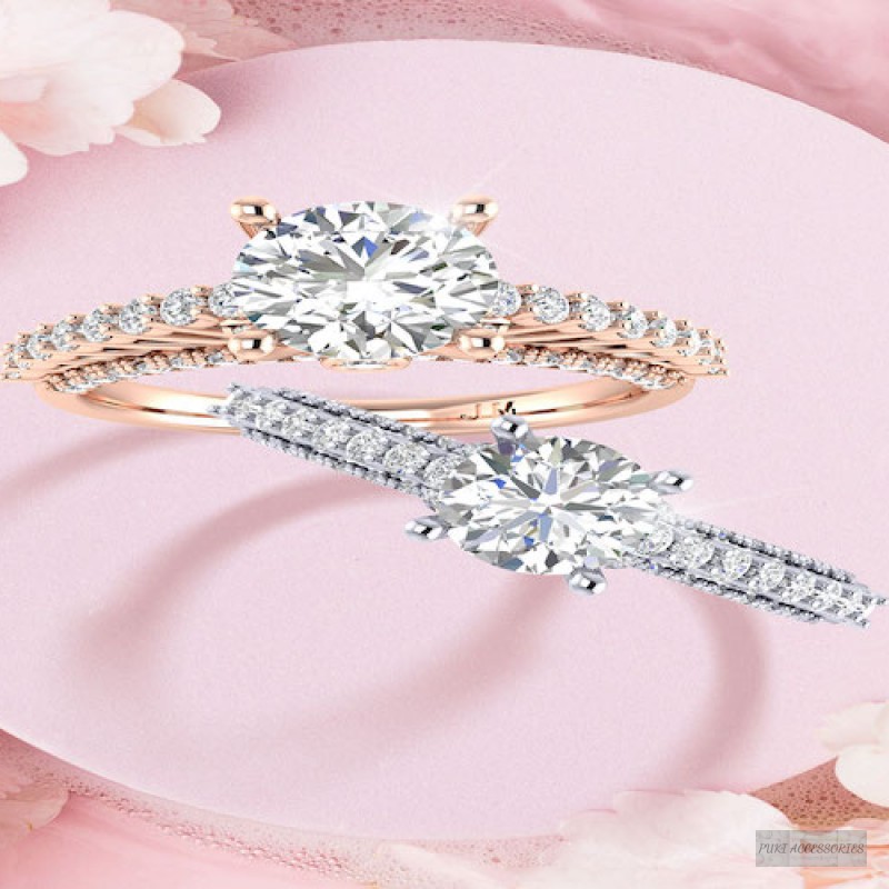 Nhẫn Kim Cương vàng 18k